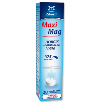 MaxiMag Forte HORČÍK (375 mg) + VITAMÍN B6
